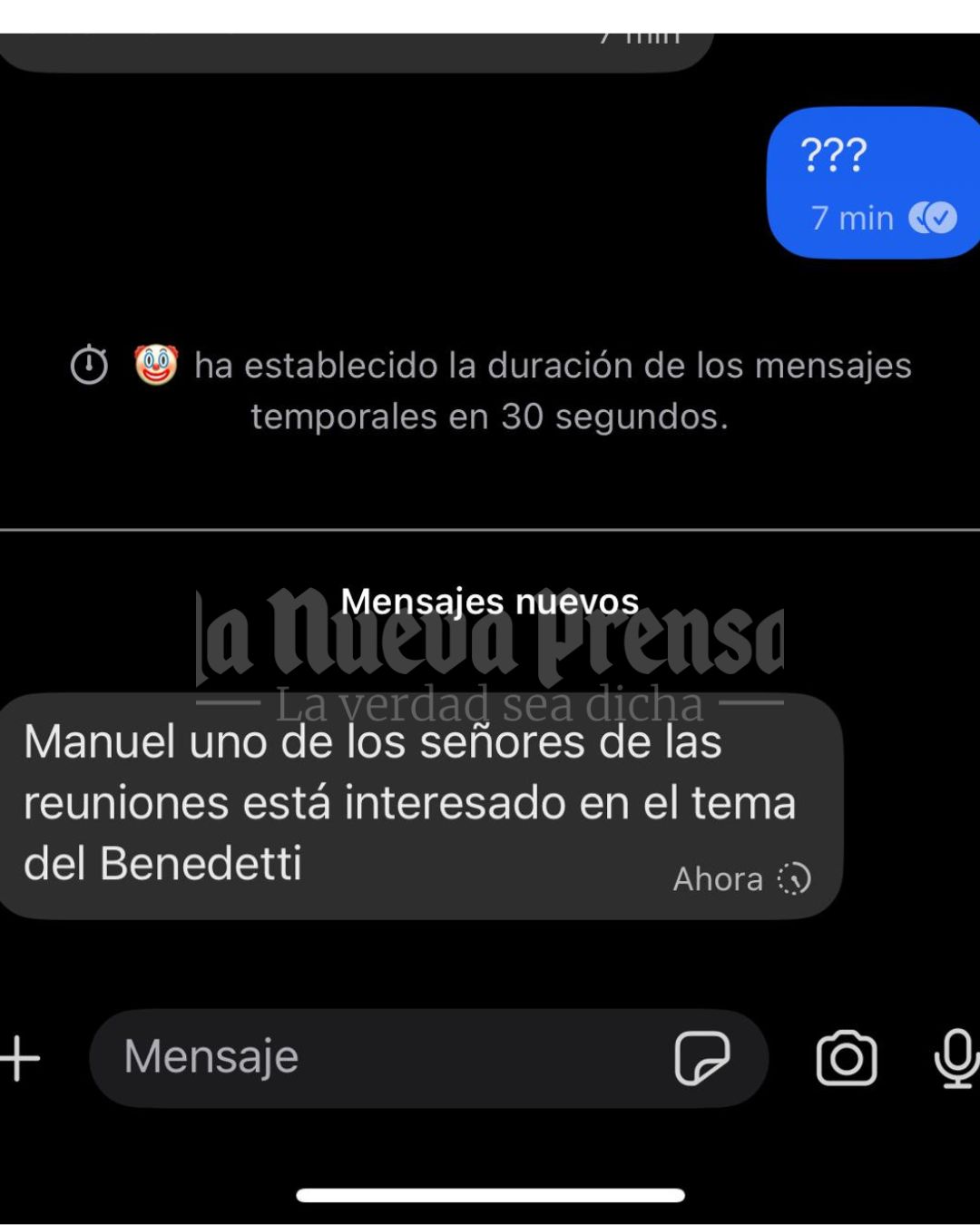 Chat de Cadena con el que comenzó a buscar la manera de que Castañeda enlodara al ministro Benedetti. Chat de Cadena con el que comenzó a buscar la manera de que Castañeda enlodara al ministro Benedetti.
