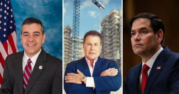 David Rivera, condenado. Hugo Perera, ex narcotraficante. Marco Rubio, secretario de Estado de Estados unidos.
