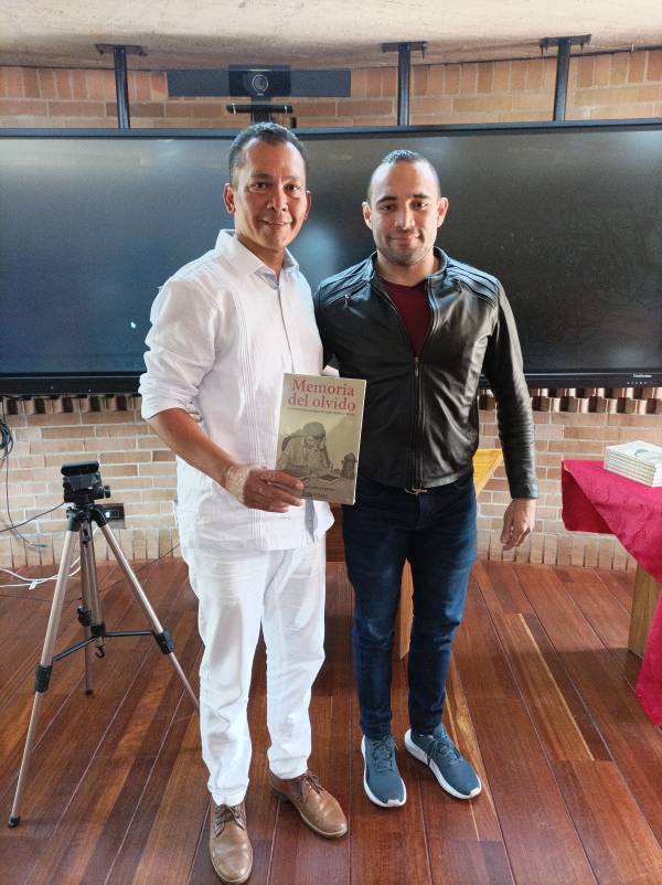 Hamilton Fuentes y Camilo Quintero, hijo de Guzm&aacute;n Quintero. 