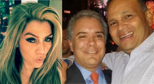 Sandra Isabel Aguilar Sánchez, “Tanita” / Iván Duque Márquez y el narcotraficante José Guillermo Hernández, alias “Ñeñe”